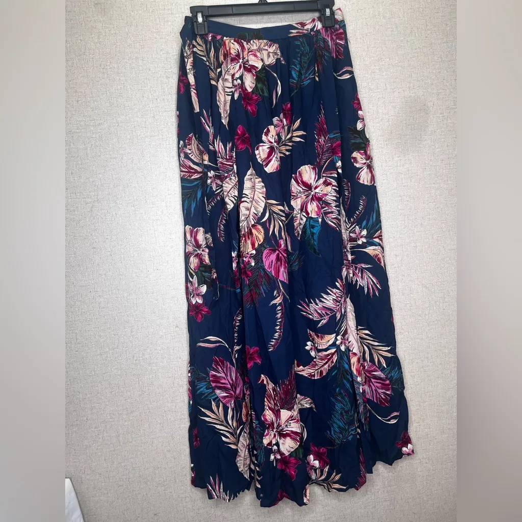 Patrons of Peace Black Floral Maxi Skirt S - Image 3