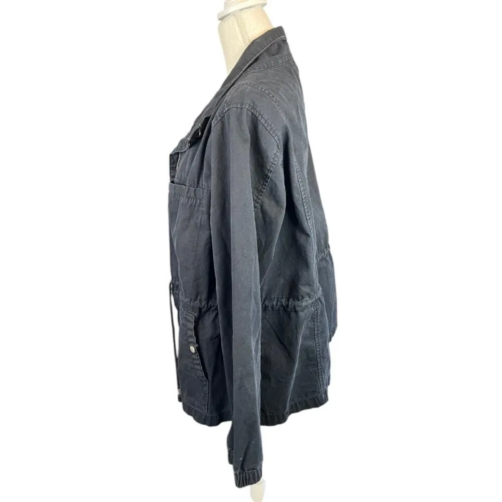 Old navy navy blue utility jacket coat casual neutral gorpcore preppy - Image 3