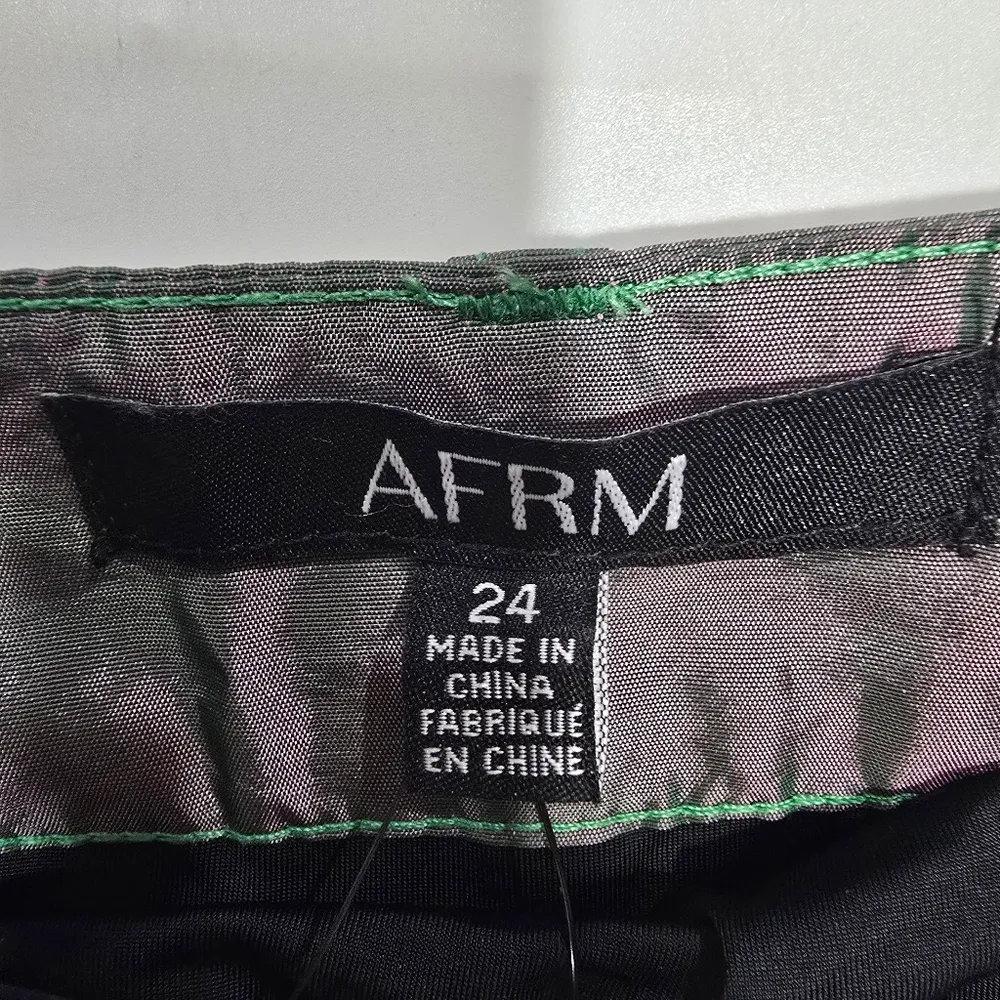 AFRM x REVOLVE Bianca Skirt in Iridescent Green Size 24 - Image 7