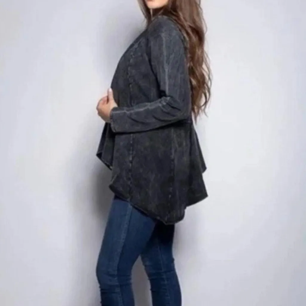 Testimony‎ Los Angeles Draped Jacket Size Large EUC Black - Image 3