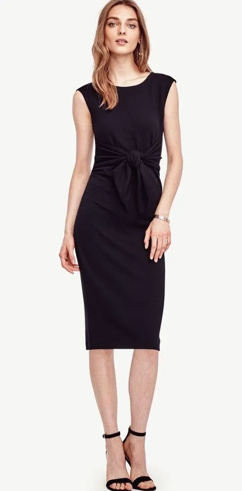 🆕Ann Taylor tie front sheath dress - Image 2