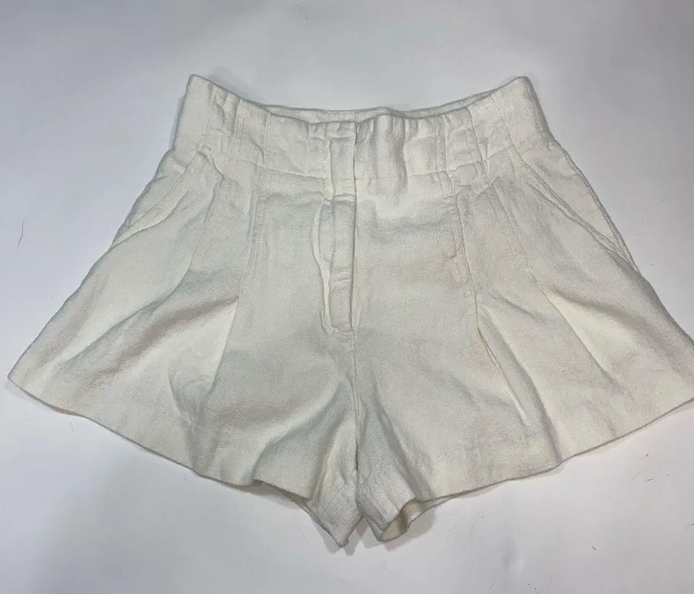A.L.C. Bennett Shorts linen white Size 2 - Image 3