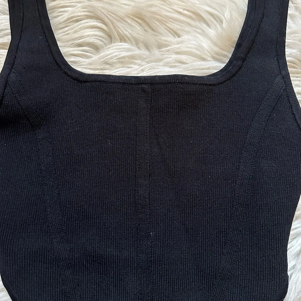 ARITZIA Sculpt Knit Bustier Tank In Black - Image 7