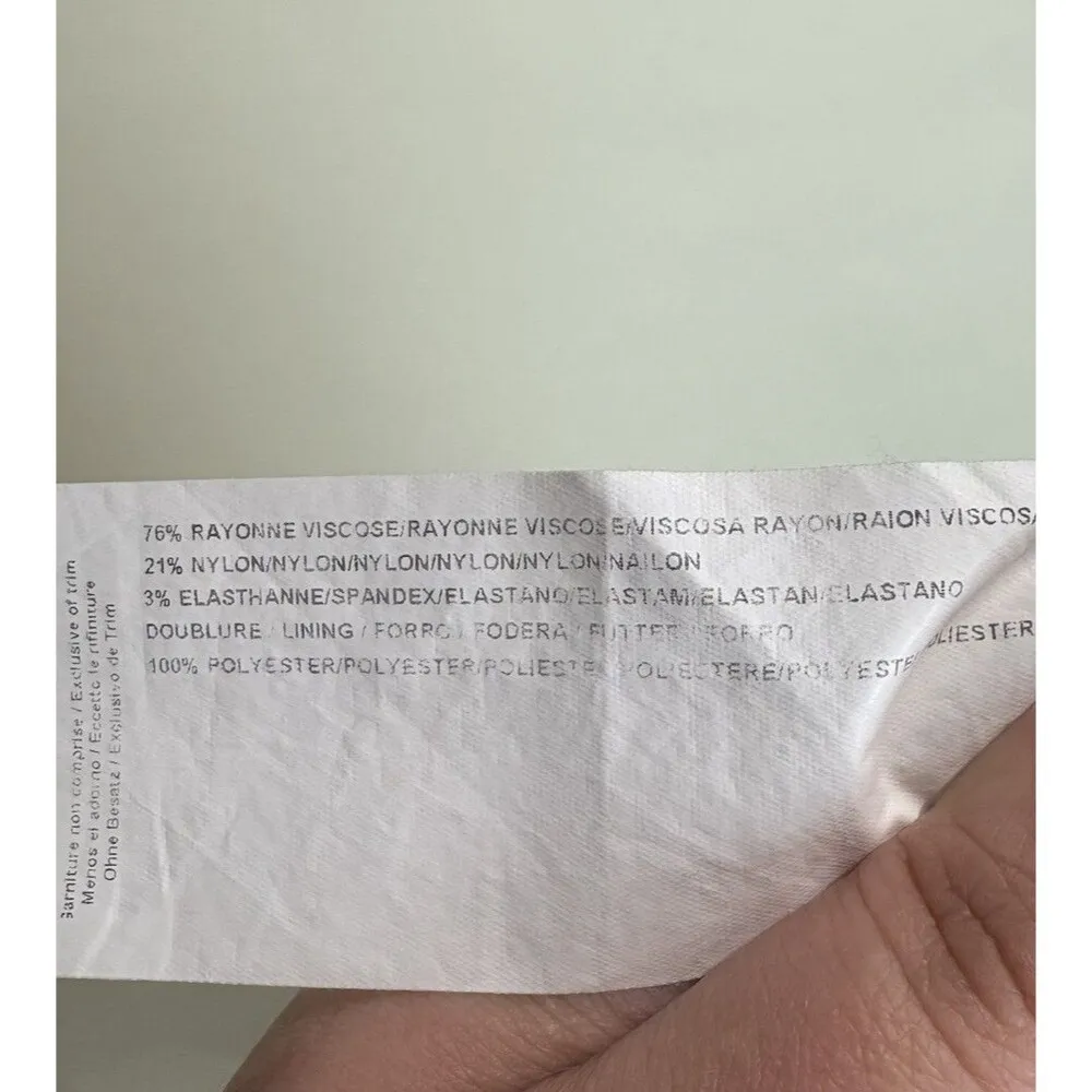 Joseph Ribkoff Pants Peddle Pusher Cropped Stretch Floral Sz 8 Bouquet Flowers - Image 5