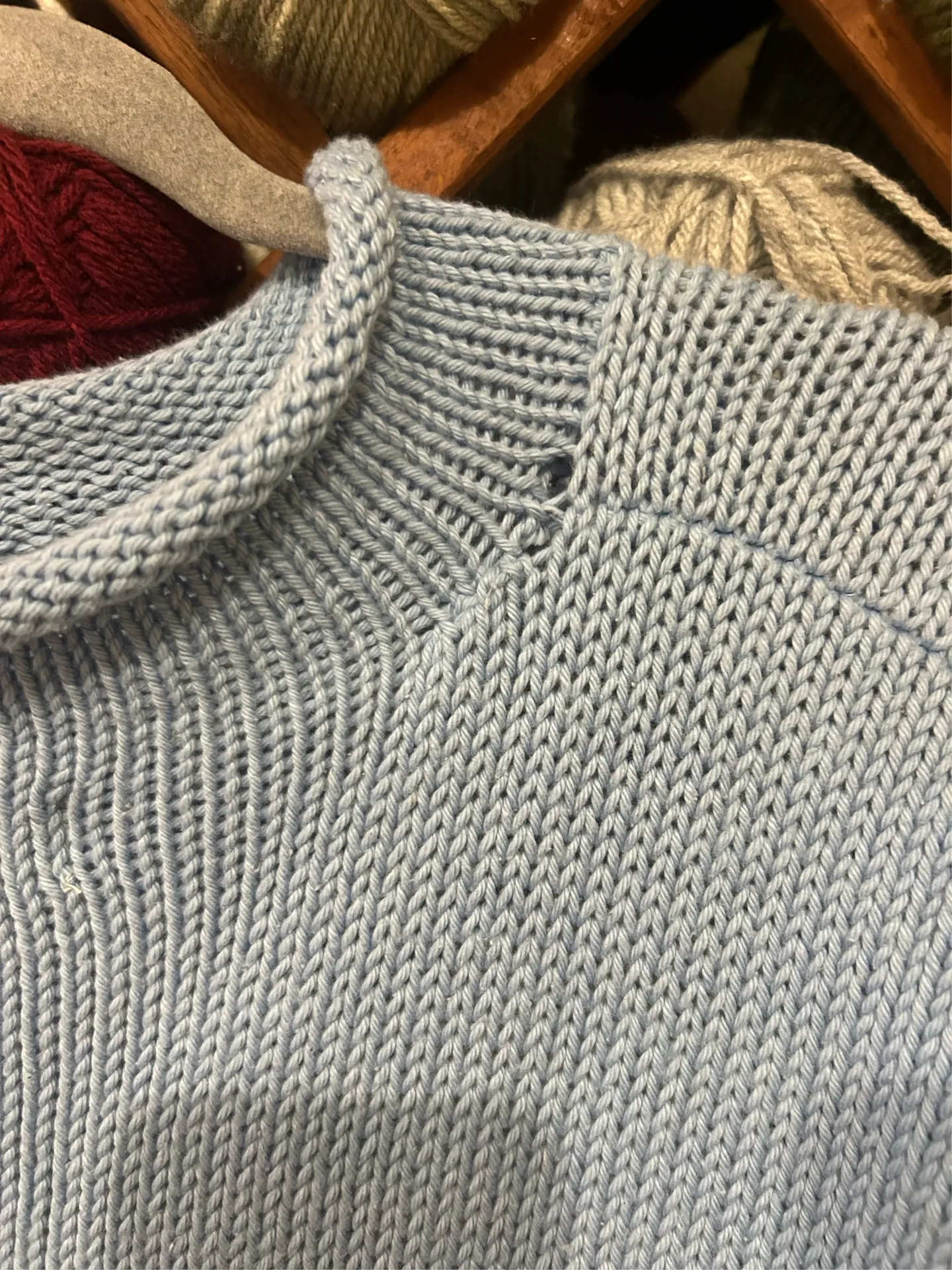 Vintage Star Sweater Blue Size XL - Image 5