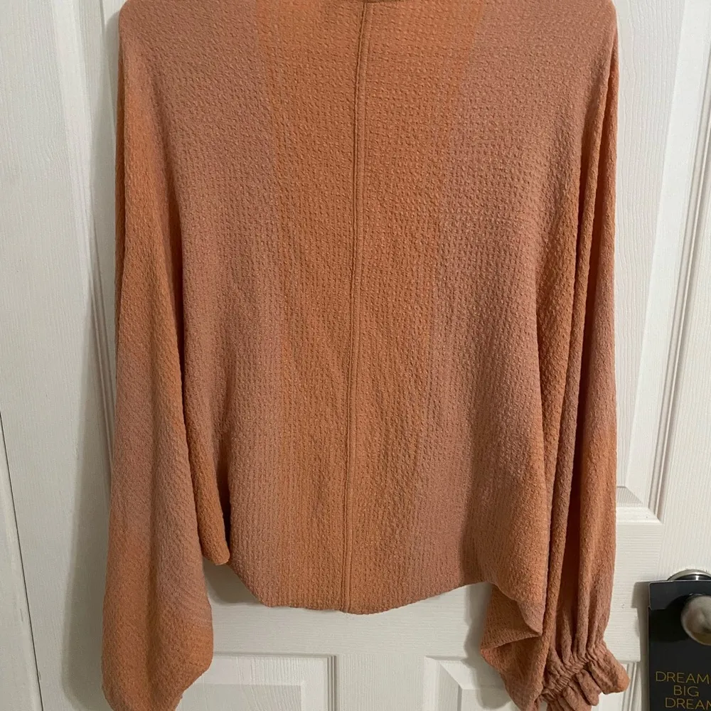 LOGO by Lori Goldstein apricot slouchy cardigan size M/L - Image 2
