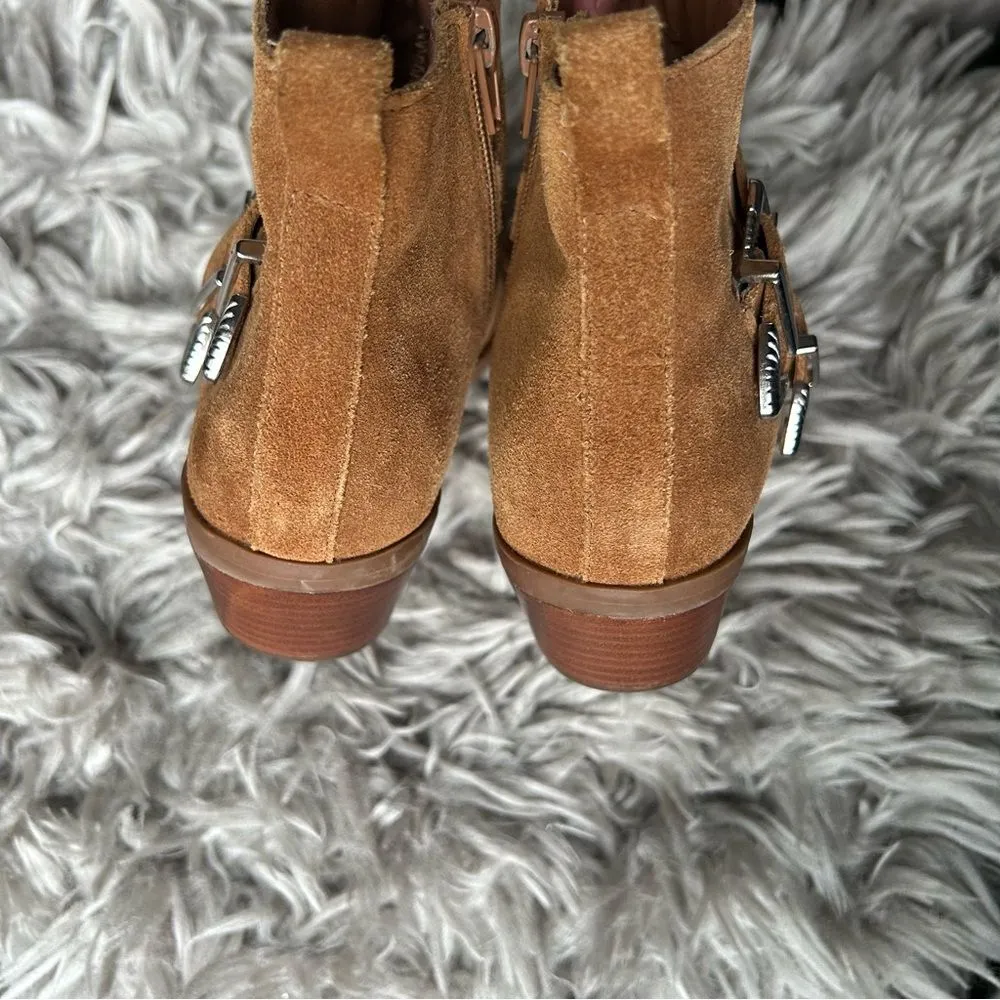 Steve Madden Niall tan suede western boho ankle boots women’s shoe size 7.5 - Image 7