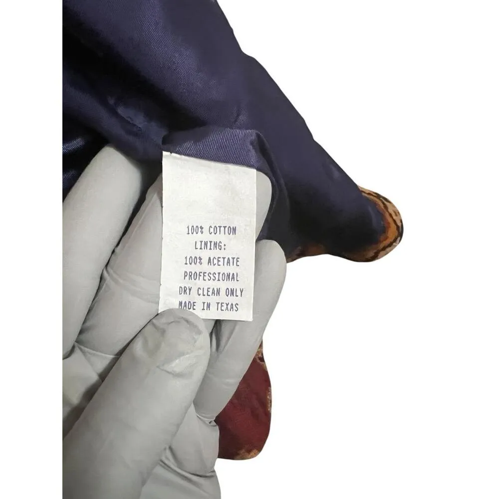 Coldwater Creek Vest Womens Medium Multicolor Southwestern Aztec Tribal Western - Image 4