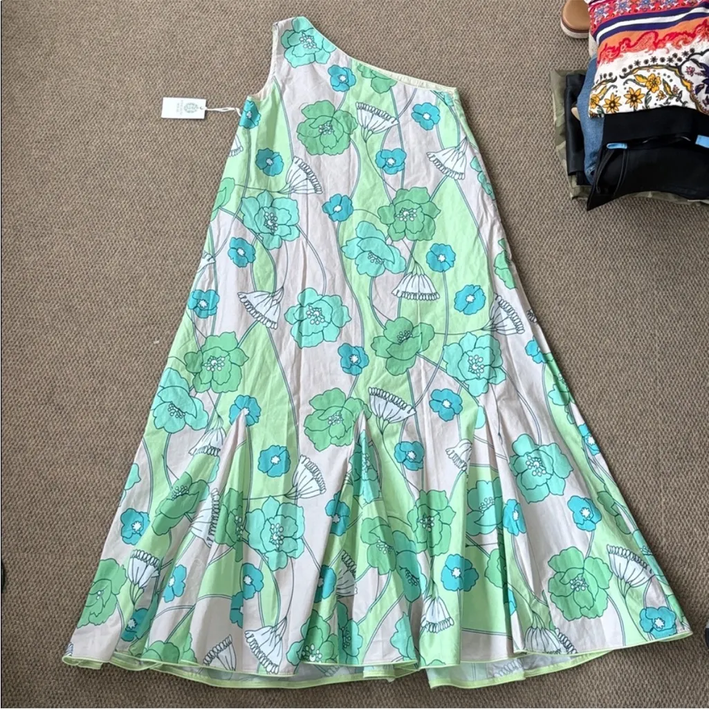 NWT Tuckernuck Hyacinth House Sabine Floral One Shoulder A-Line Dress Small - Image 13