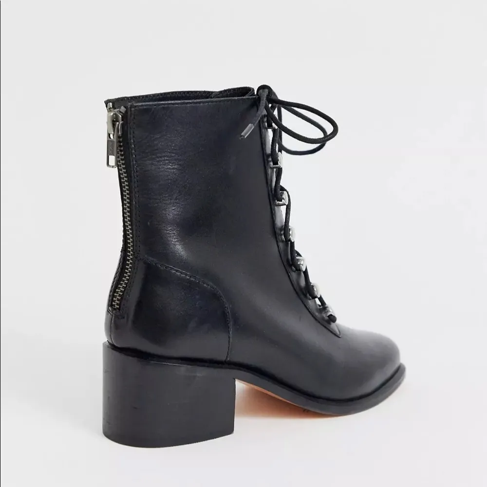 Free People Eberly Leather Lace Up Bootie - Image 56