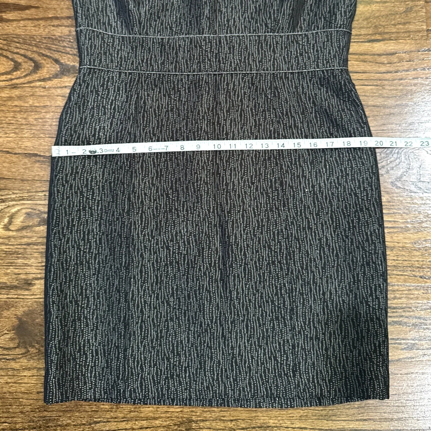 Tahari Arthur S. Levine Size 12 Sheath Dress Embellished Sleeveless Career Party Gray - Image 8