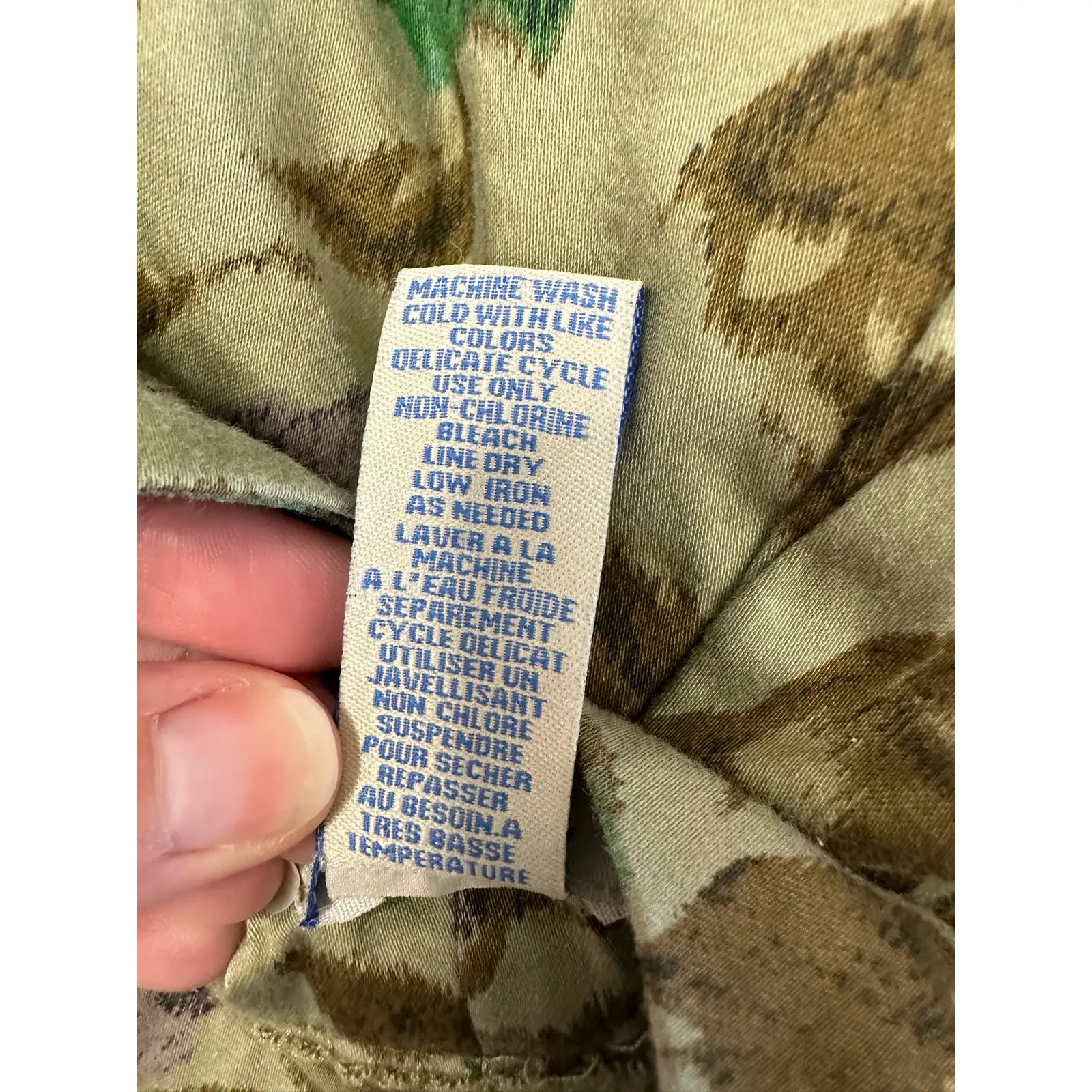 Anthropologie Odille Green Floral pleated Skirt with lace underlay Size 6‎ - Image 8