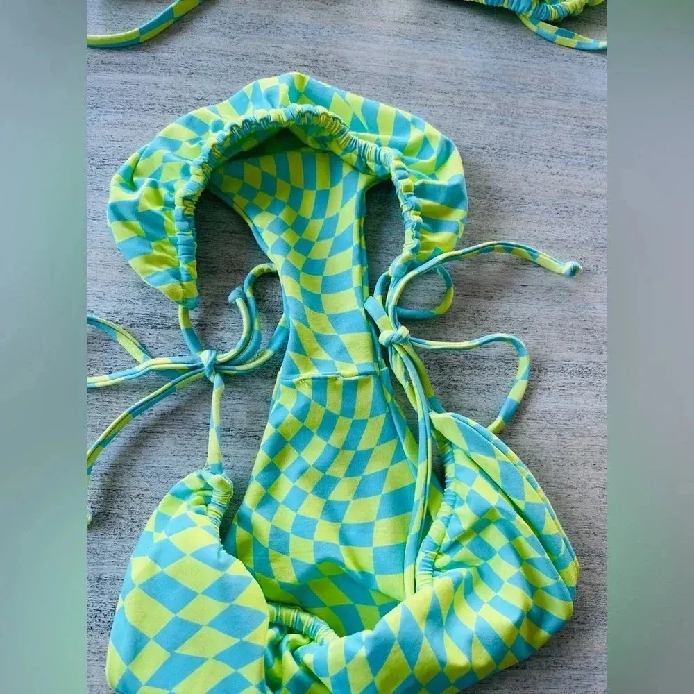 Free People IT'S NOW COOL The Gathered Tri Top & Tie Top Size Medium NWOT $80 - Image 5