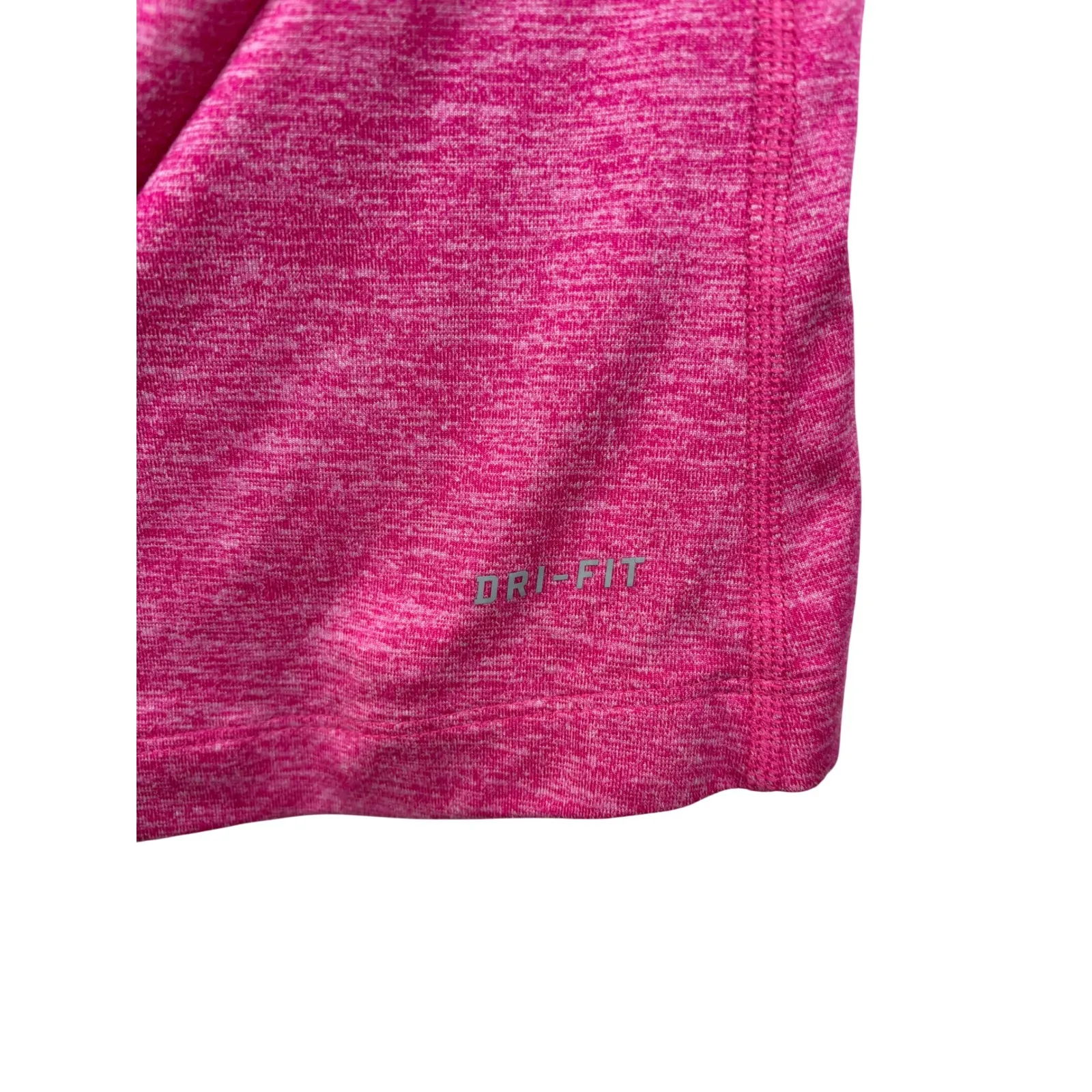 Nike Dri-Fit Pink Heathered Womens Small Long Sleeve Running Quarter Zip Top - Image 4