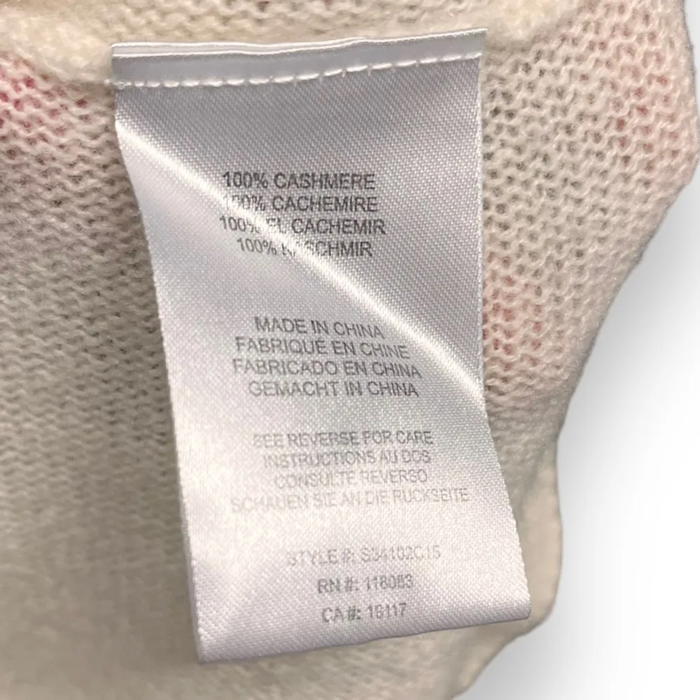 Minnie Rose  cashmere v neck cardigan size Medium - Image 6