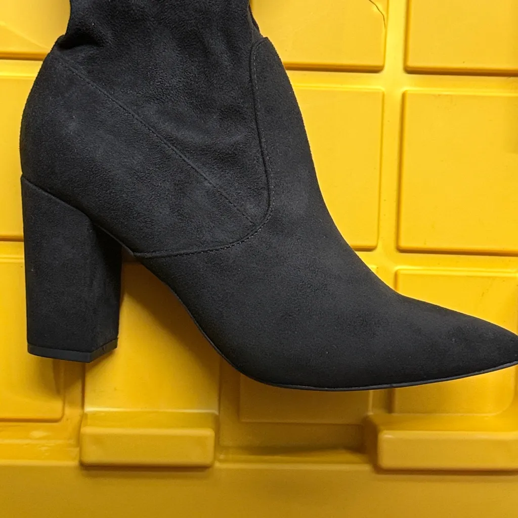 Just Fab woman’s heeled boots Aubriana black new Size 9 - Image 5