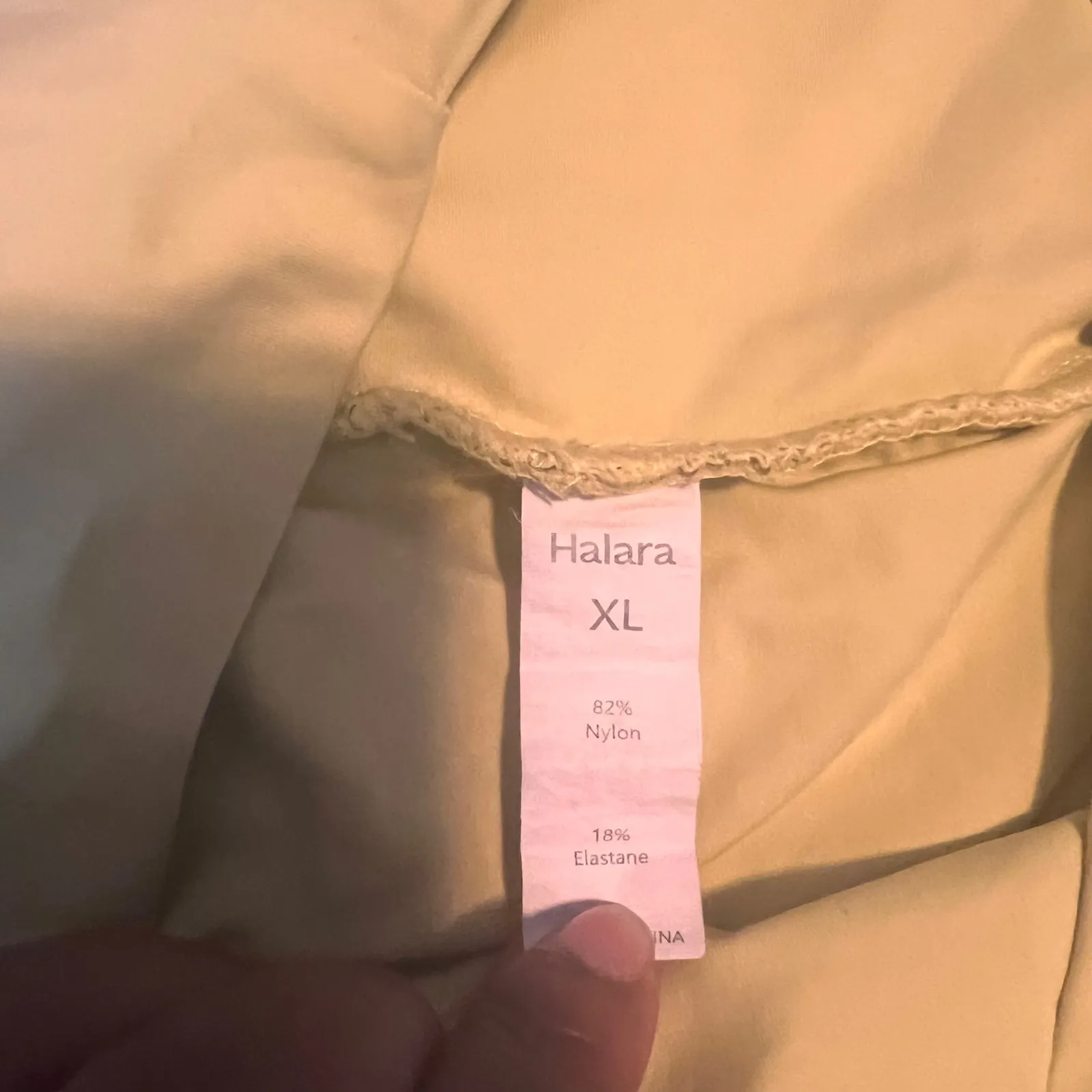 Halara XL Athletic Shorts Yellow High Waisted Running Workout Shorts - Image 2