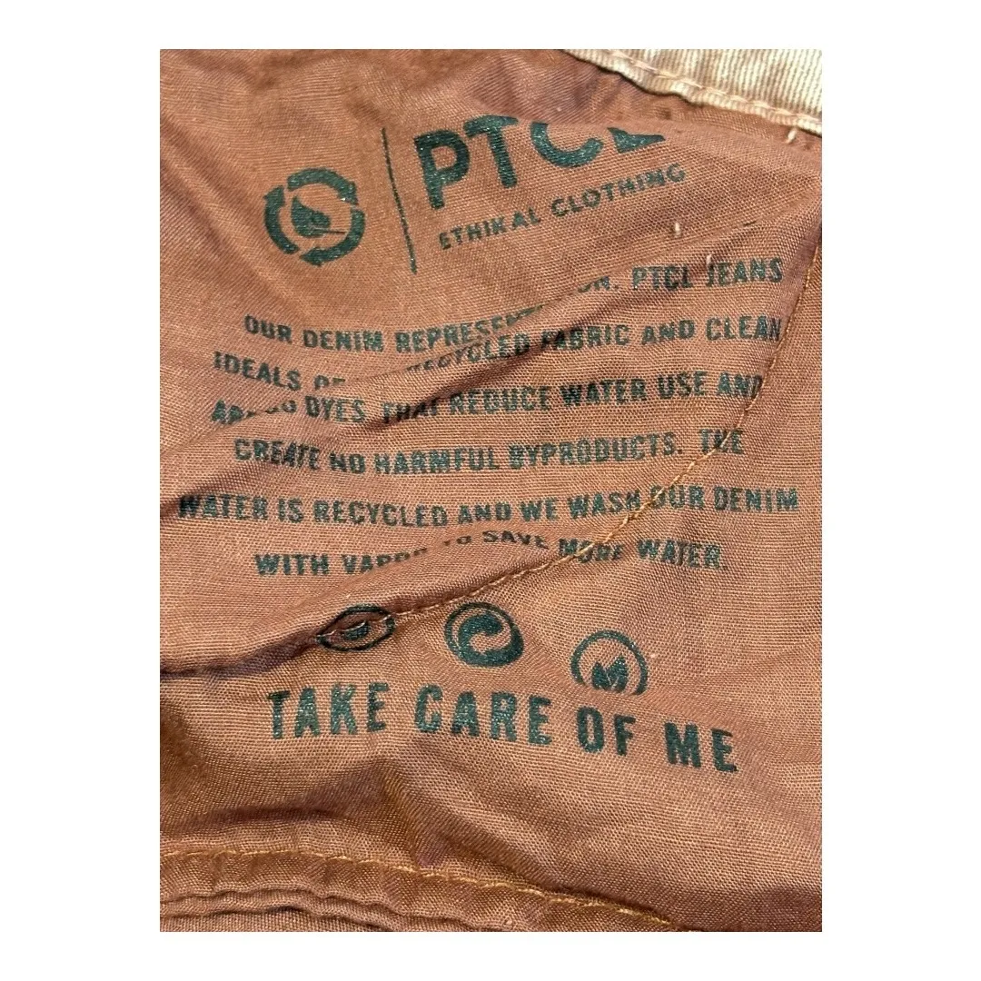 PTCL Wide Leg Jeans High Rise‎ Straight Leg Denim Pants Pink Women Size 31 - Image 9