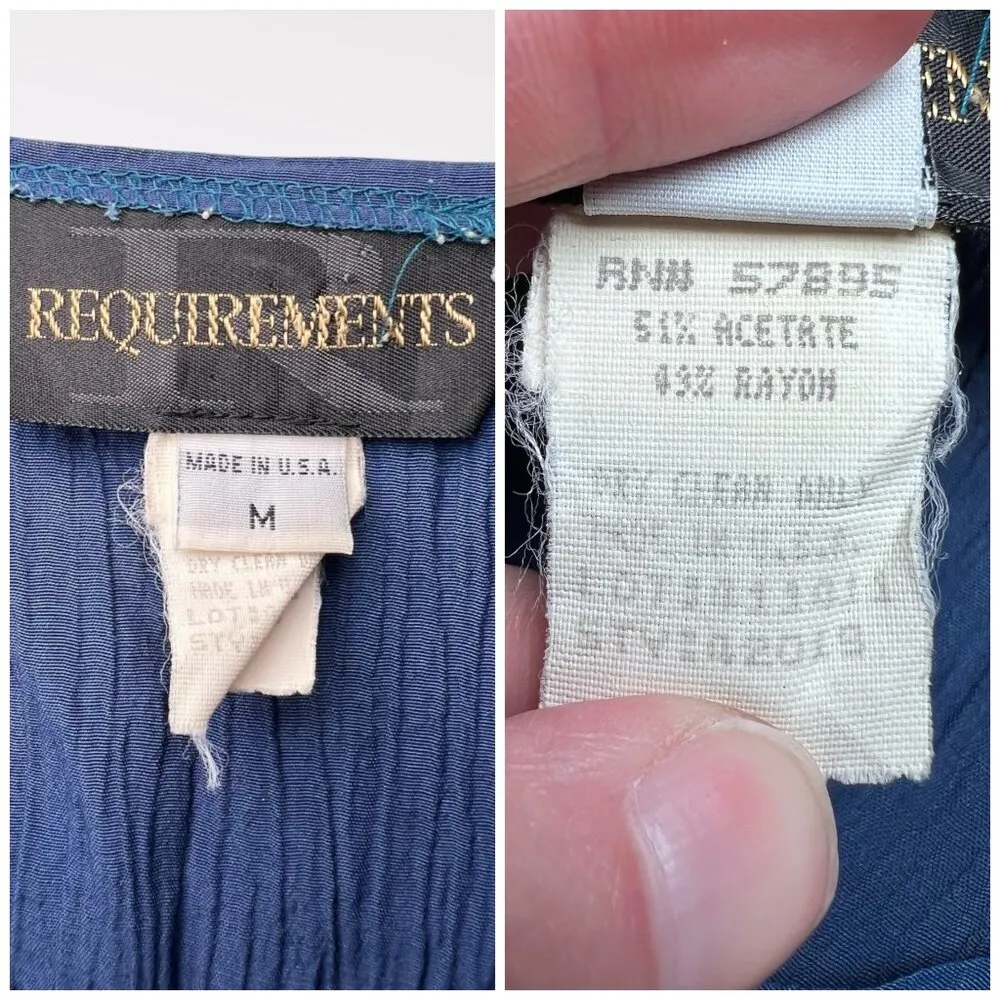 Vintage 90s Patchwork Vest Front Short Sleeve Top Medium - Image 3