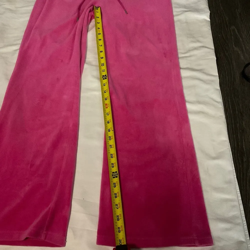 Juicy Couture  Pink Velour Tracksuit Size L FLAWS Film Motion Pictures - Image 7