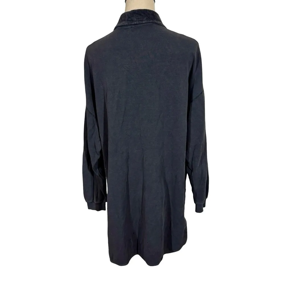 Sonia Rykiel Paris Vintage Oversized Corduroy Overshirt Shacket Shirt Jacket Black Size M - Image 6