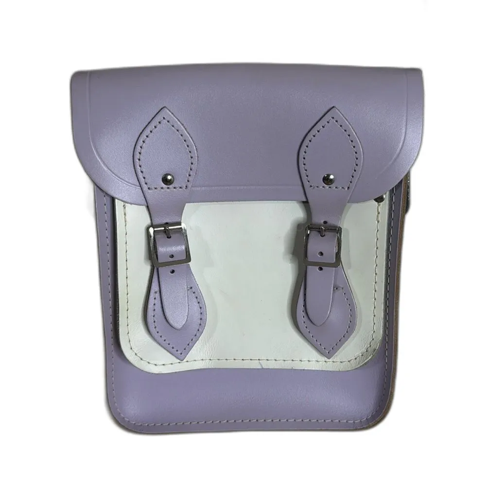 The Cambridge Satchel Company X Chris Benz Lavender Leather Crossbody Bag White - Image 3