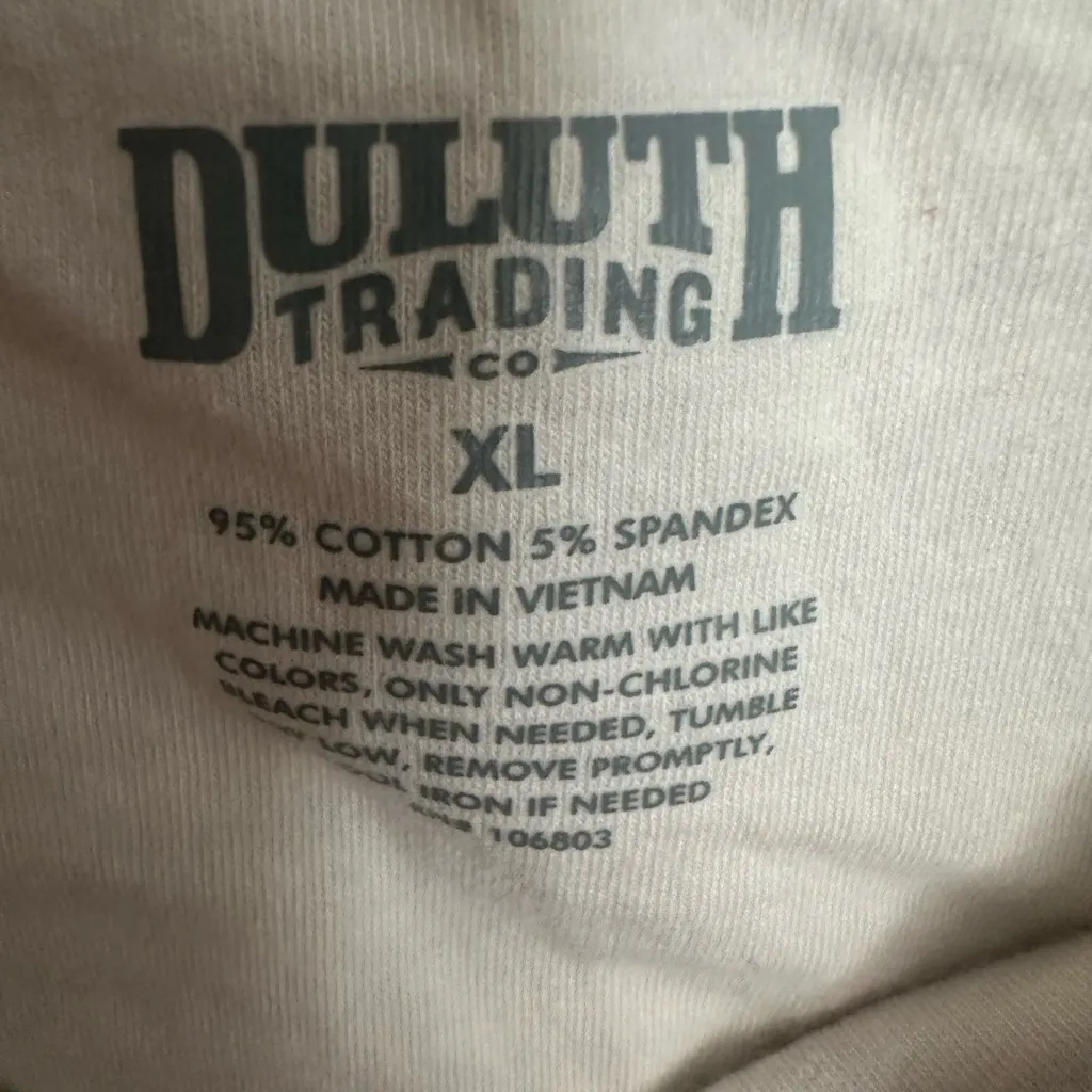Duluth Trading Co Cream Tank Top Size XL - Image 2