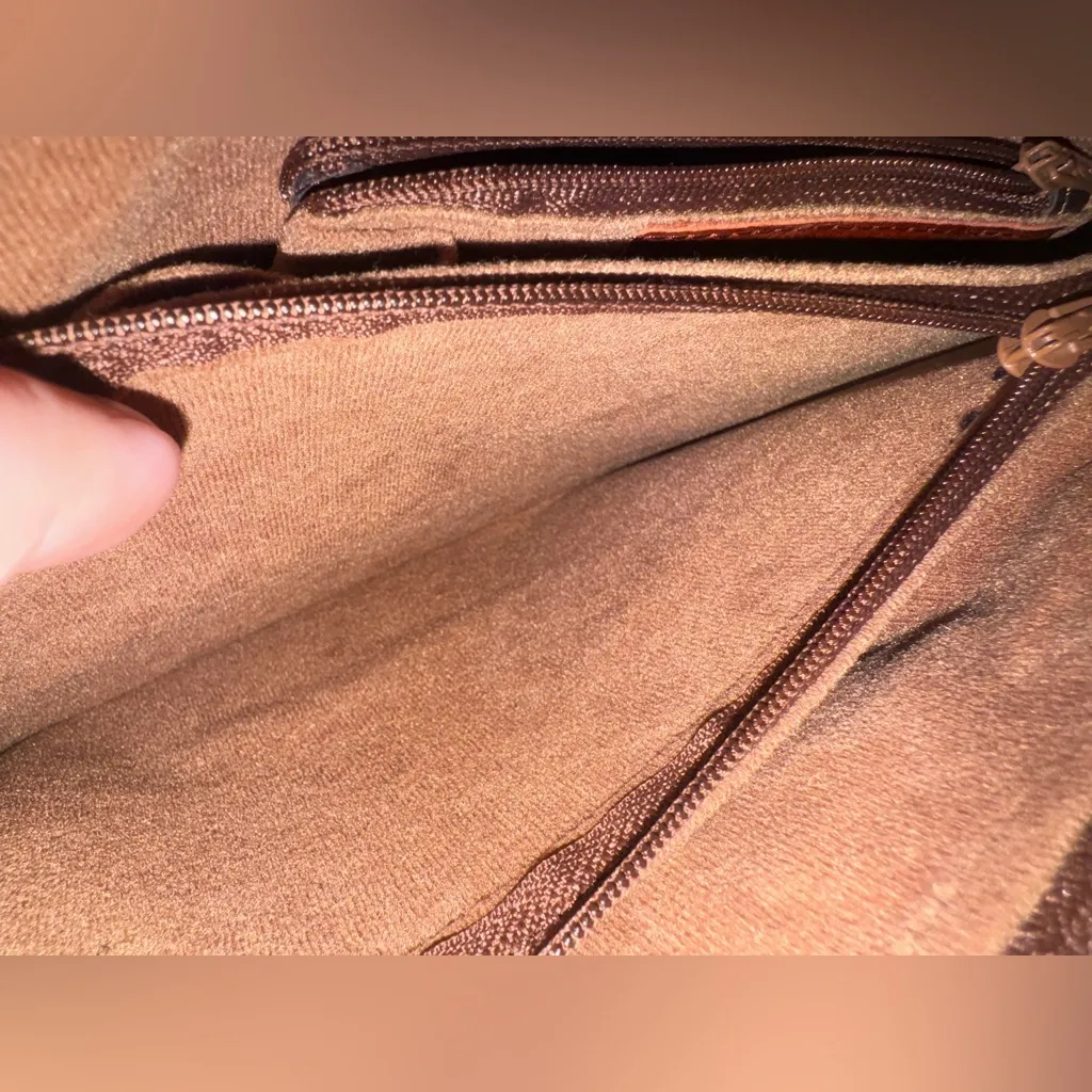 Vintage Boomerang Kangaroo Leather Shoulder Bag Brown Handcrafted Australia - Image 7