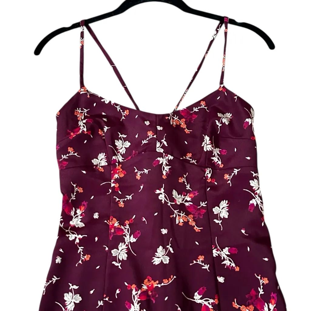 Vintage Y2K Express Babydoll Dress Midi Floral Fairy WhimsiGoth Size Small - Image 3