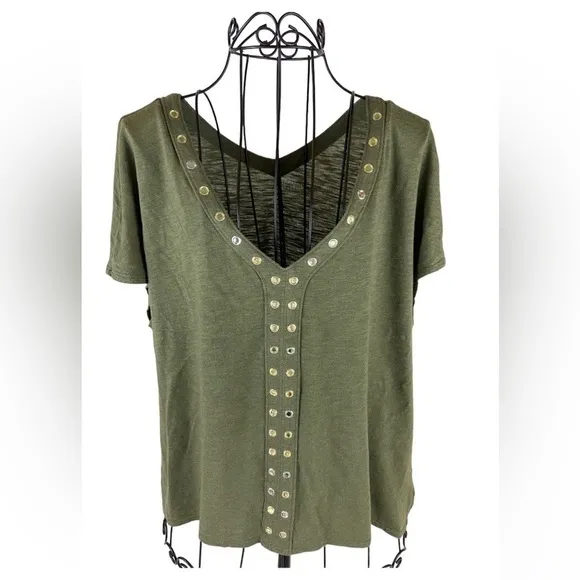 OLIVE Green a.n.a. Embellished Sleeveless Top - Image 3