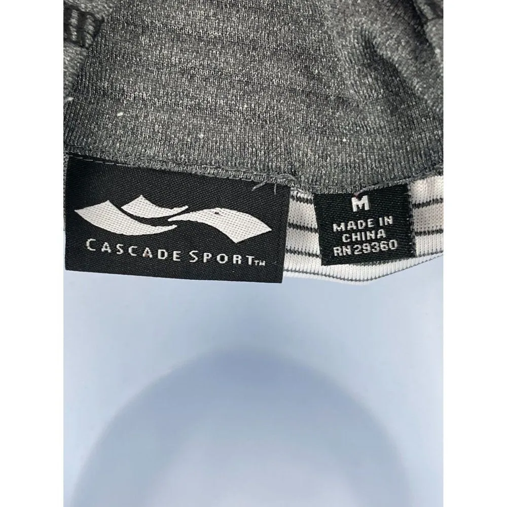 2/$30 Cascade Sport Grey Long Sleeve 1/4 Zip Pullover M - Image 7