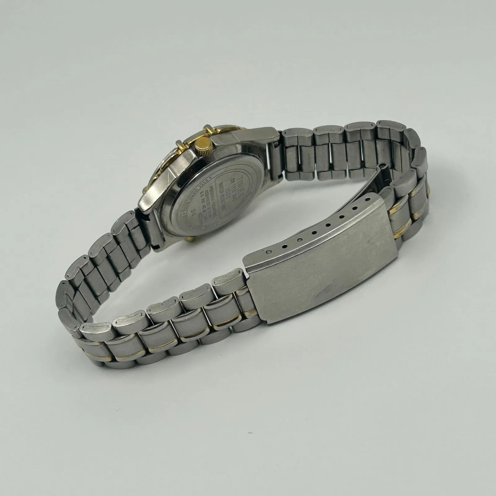 Vintage Timex Essentials Indiglo Silver St. Steel Women’s Watch, 27mm Working - Image 5