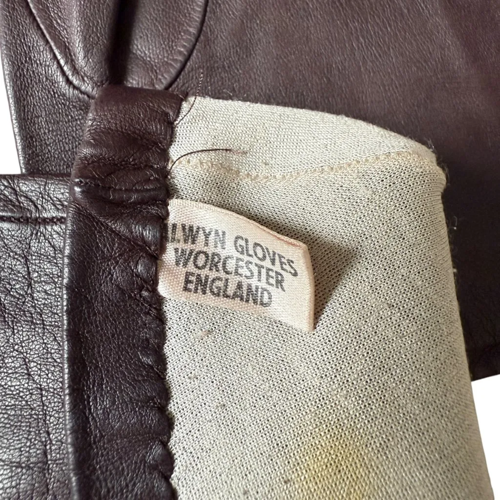Alwyn brown thin leather gloves women's size 6 1/4 great for driving - Image 3