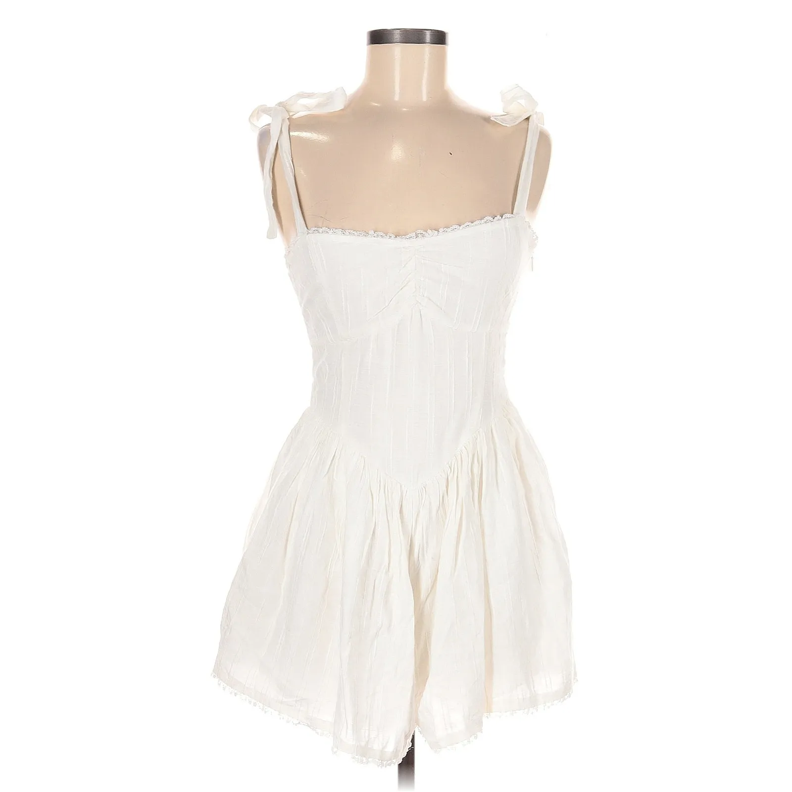 Show Me Your Mumu Regal Cotton Romper in White XS - Image 7