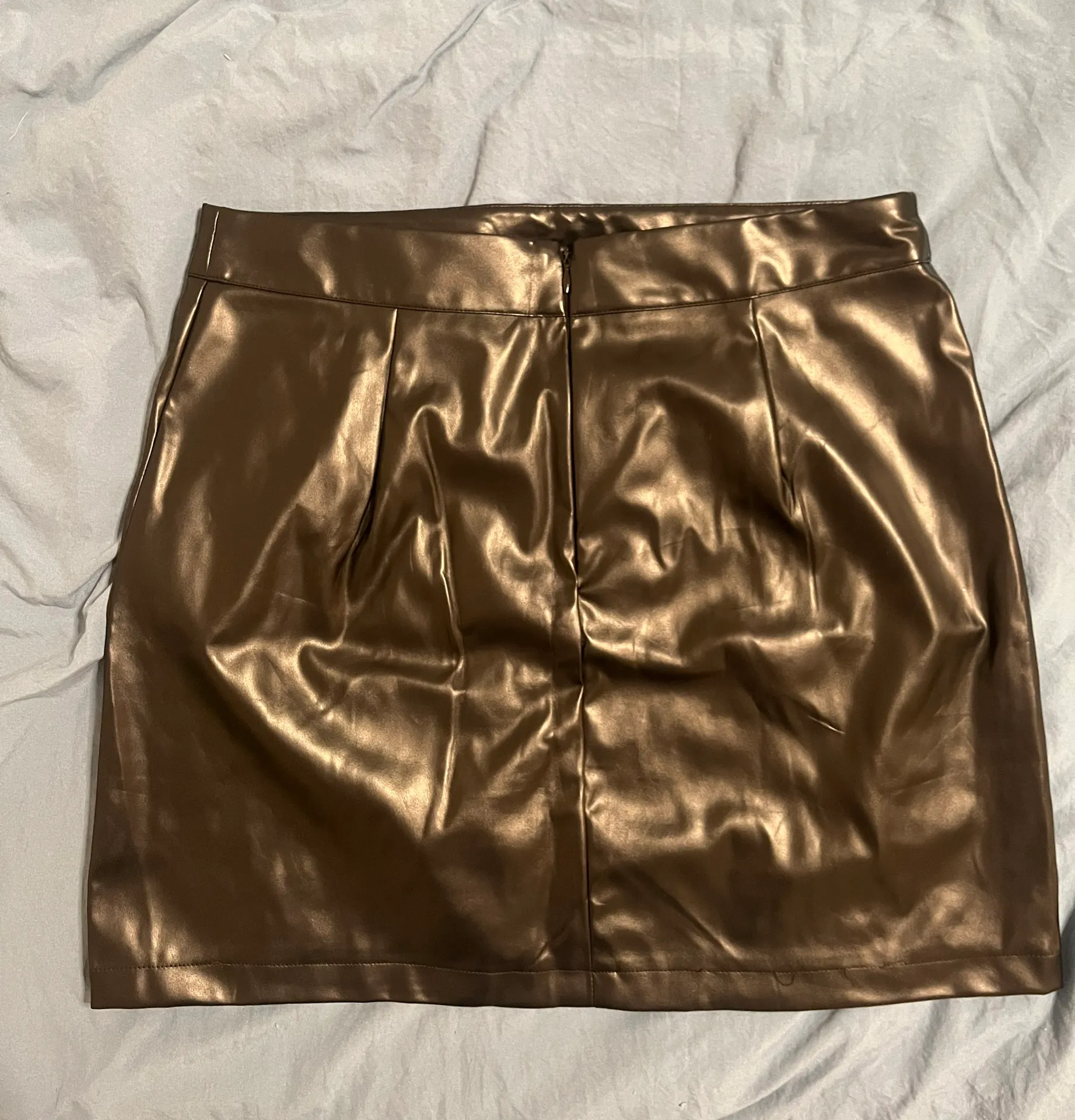 Leather Mini Skirt - Image 3