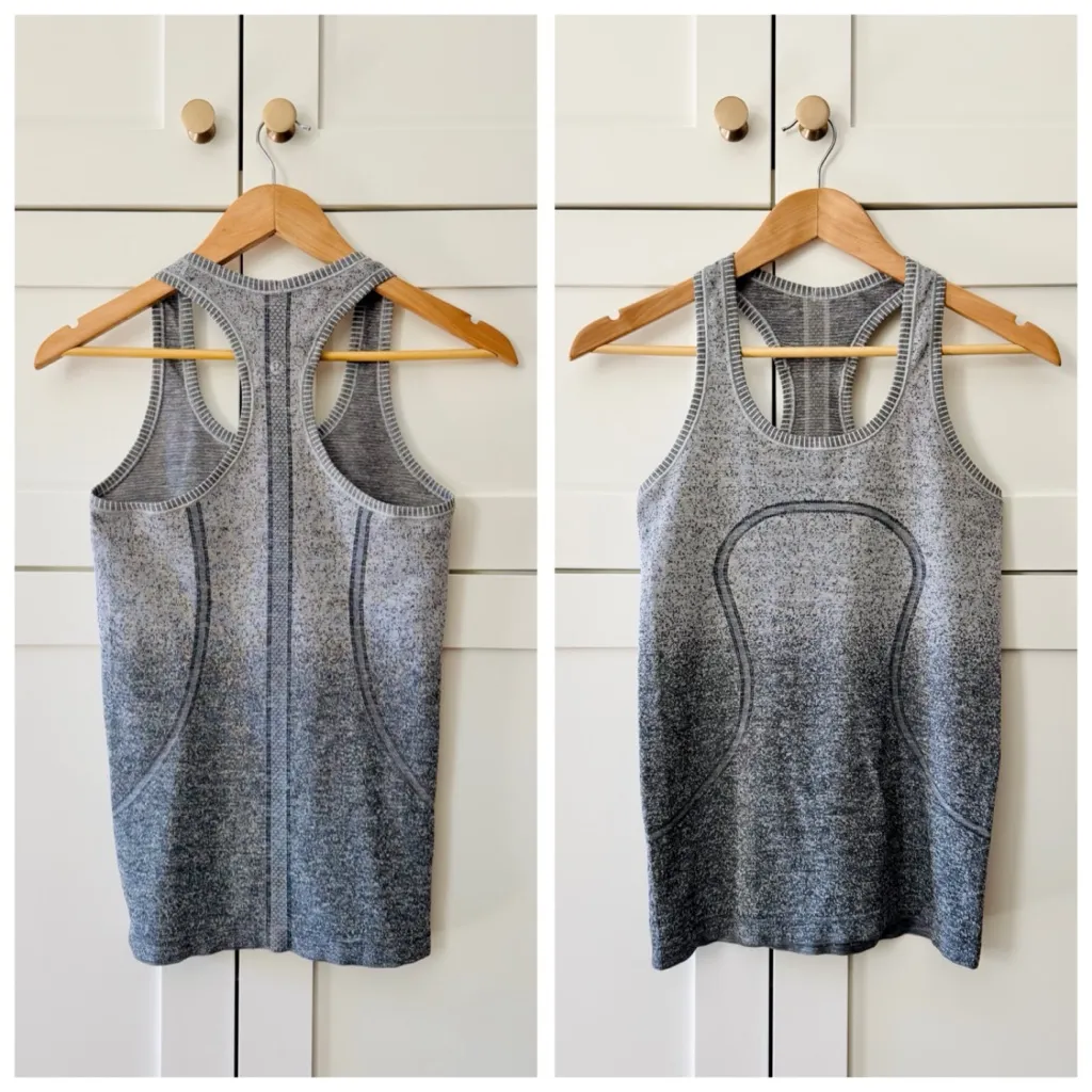 Lululemon Athletica Swiftly Tech Racerback Tank, White / Dark Cast (Ombre) sz. 6 - Image 16