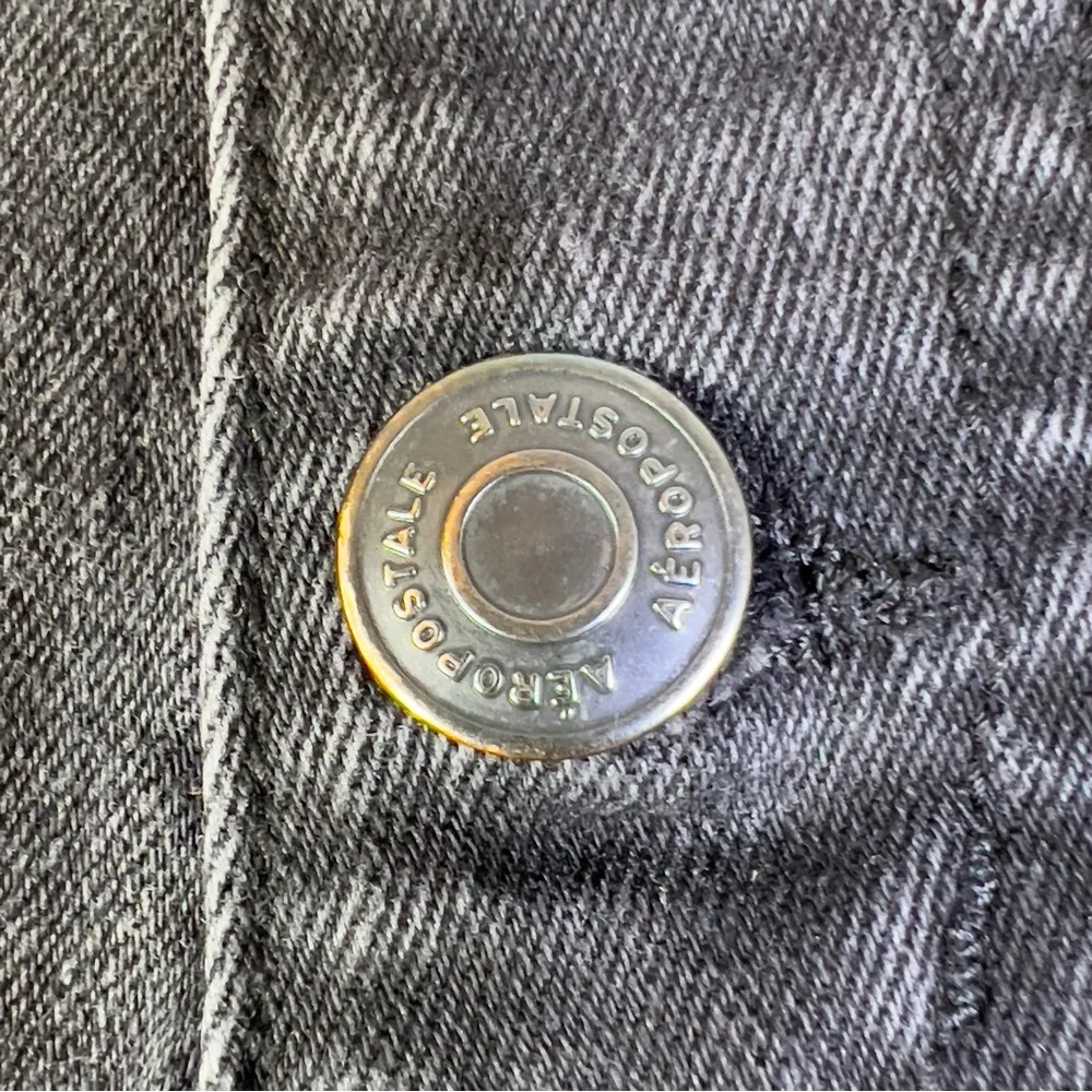 Aeropostale Size 6R Super High Rise Black Denim Curvy Jeggings with Butt… - Image 7