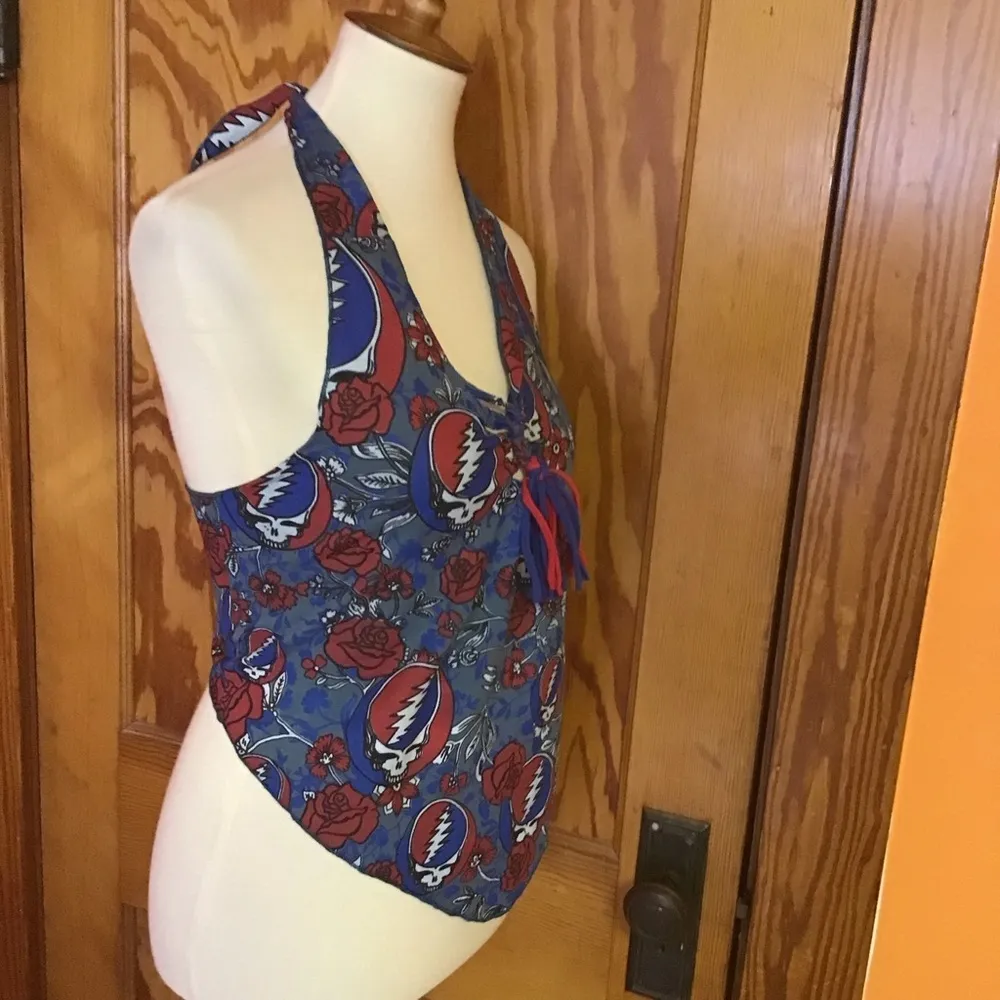 Grateful Dead NWT Must have been the roses halter top - Image 6