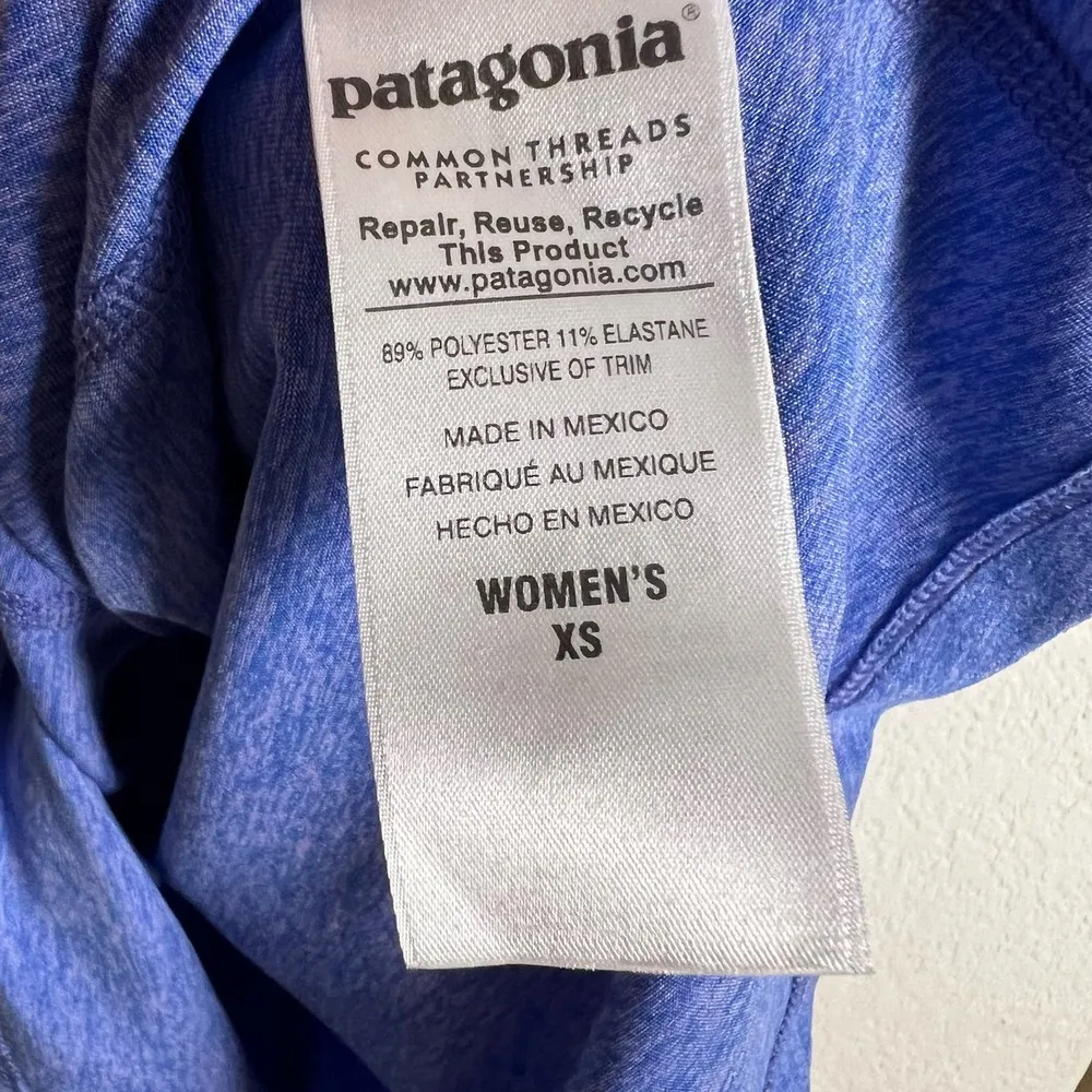Patagonia Blue Strappy Back Sleeveless A-Line Athletic Mini Dress Size XS - Image 7