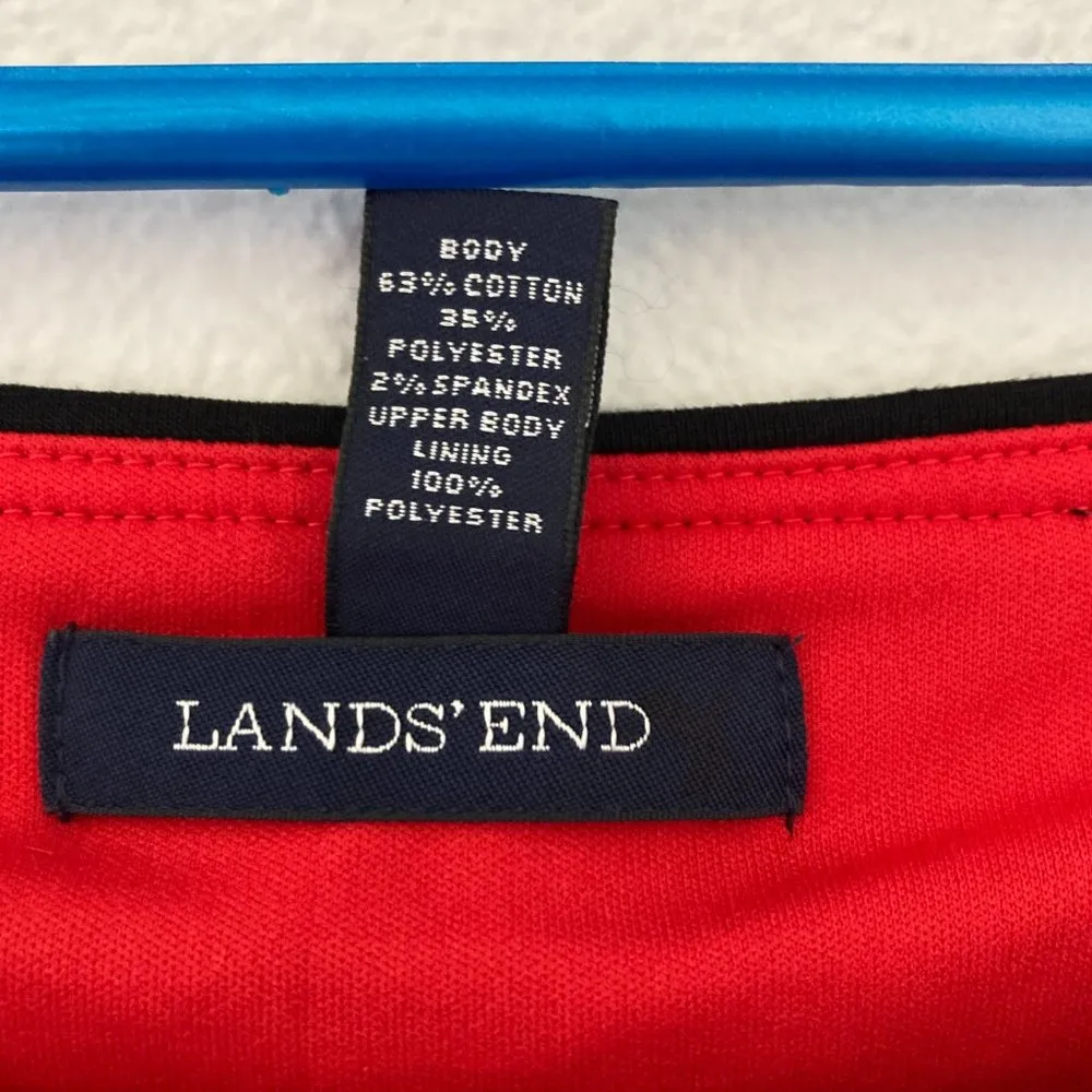 Lands' End Knit Basket Weave Patterned Dress - Image 9