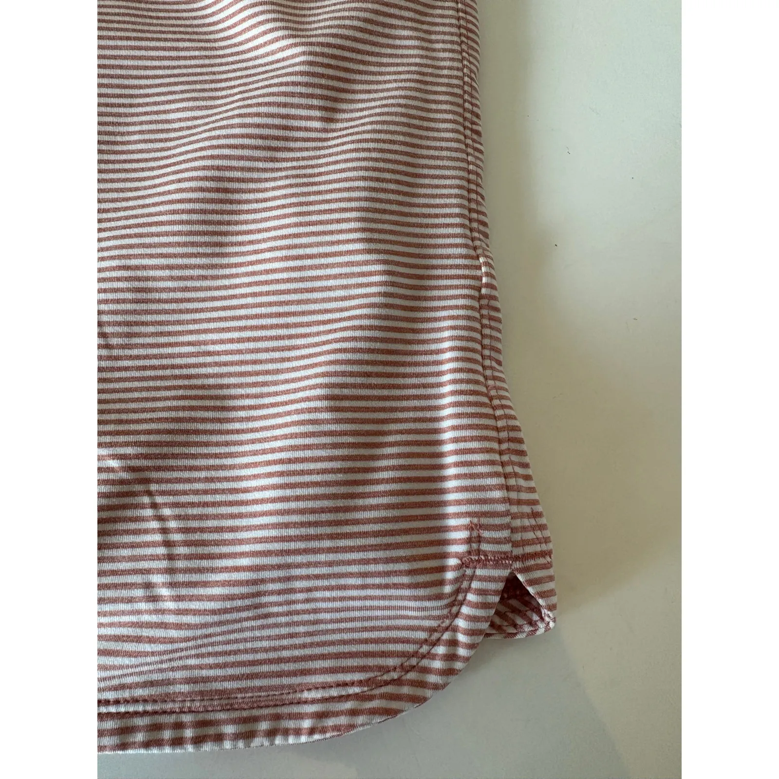 Duluth trading co skort medium orange/white horiz. stripes Orange - Image 9