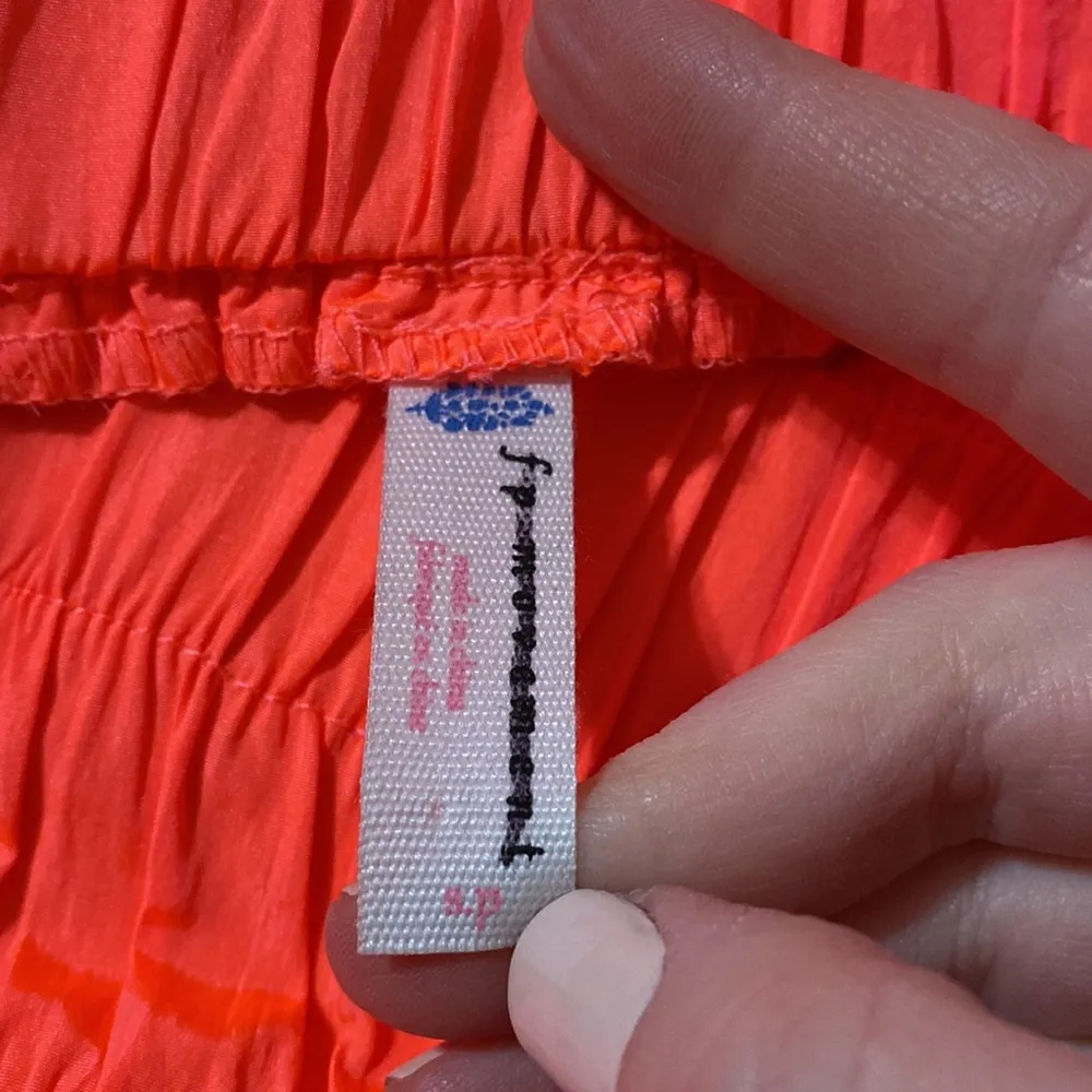 Free People Movement the way home high waist joggers hot watermelon orange sz S - Image 10