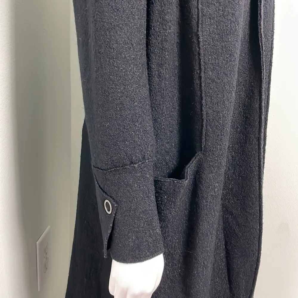 Zara black wool full length jacket - Image 2