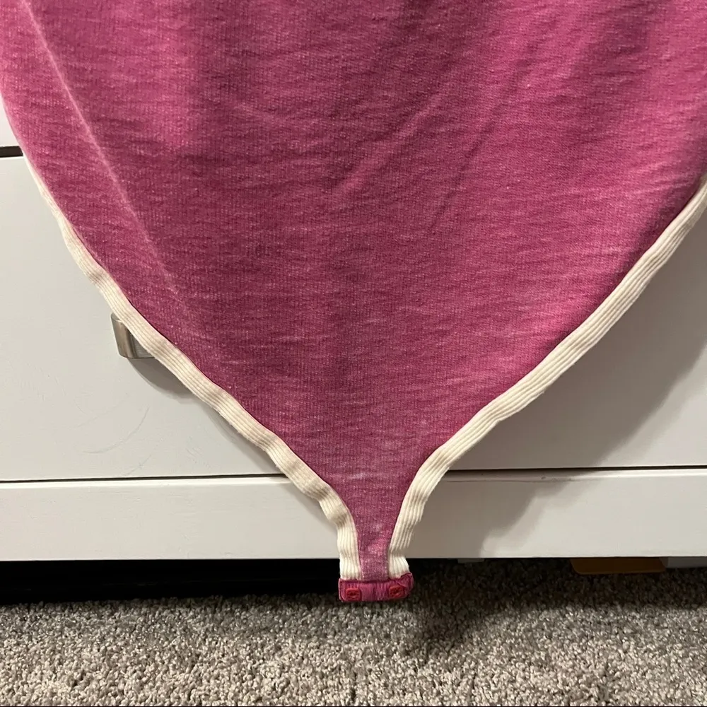 Free People Pink & White Bodysuit - Image 6