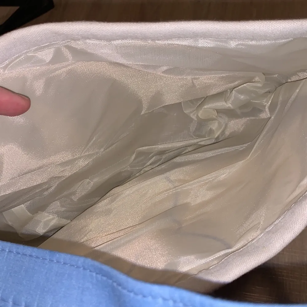 White blue sequined Easter bunny rabbit puff tail Handbag - Image 7