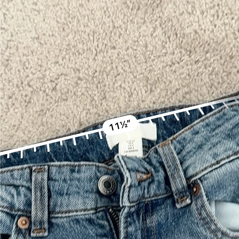 H&M Blue Flare Wide Leg Jeans - Image 3