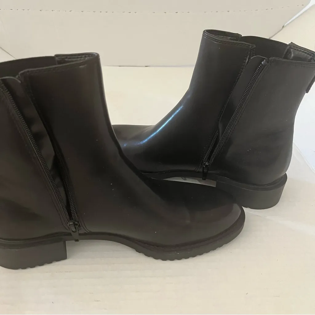 Worthington Booties Black Franz Block Heel Chelsea Boot Sz 9.5 NEW w/Damaged Box - Image 11