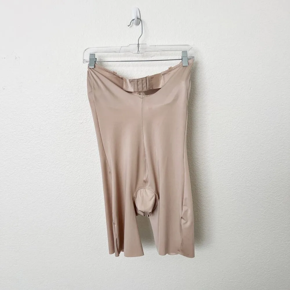 [SPANX] Beige Suit Your Fancy Strapless Cupped Mid Thigh Bodysuit Shapewear XL - Image 4