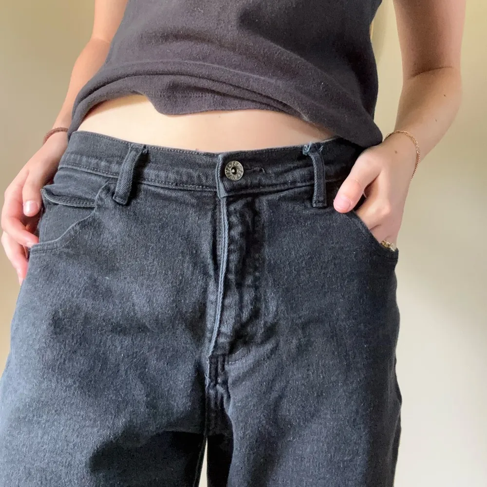 Femme Fatale Black Bootcut Denim Jeans Size 12 - Image 4