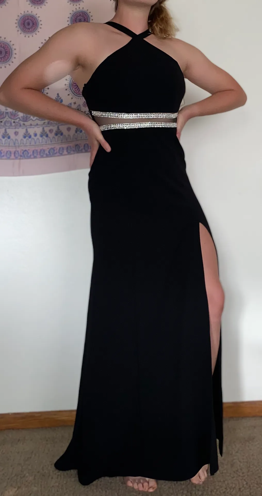 My Michelle Black Evening Gown - Image 2